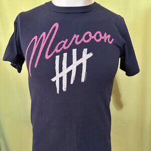 Maroon 5 Adam Levine Men's Blue T Shirt Size Small Anvil Cotton